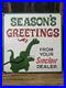 Vintage-Sinclair-Dealer-Seasons-Greetings-Porcelain-Sign-Gas-Pump-Sign-12-X-12-01-bc