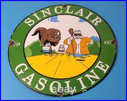 Vintage Sinclair Gas Porcelain Sign Goku Krillin Dragon Ball Man Cave Sign