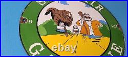 Vintage Sinclair Gas Porcelain Sign Goku Krillin Dragon Ball Man Cave Sign