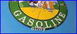 Vintage Sinclair Gas Porcelain Sign Goku Krillin Dragon Ball Man Cave Sign