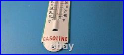 Vintage Sinclair Gas Sign Dino Service Pump Ad Sign on Porcelain Thermometer