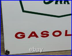 Vintage Sinclair Gasoline Porcelain Sign Dealership Gas Station Dino Motor Oil