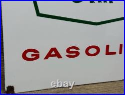 Vintage Sinclair Gasoline Porcelain Sign Dealership Gas Station Dino Motor Oil