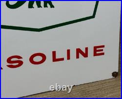 Vintage Sinclair Gasoline Porcelain Sign Dealership Gas Station Dino Motor Oil