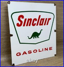 Vintage Sinclair Gasoline Porcelain Sign Dealership Gas Station Dino Motor Oil