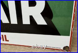 Vintage Sinclair Motor Oil Porcelain Sign Dealership Gas Station Dino Gasoline