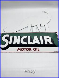 Vintage Sinclair Motor Oil Service Station Porcelain Large Dinosaur Sign