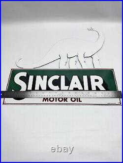 Vintage Sinclair Motor Oil Service Station Porcelain Large Dinosaur Sign