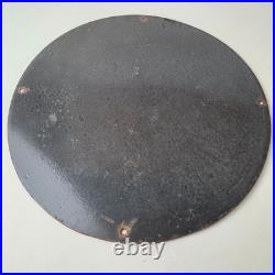 Vintage Smith & Wesson Porcelain Sign Donald Duck Ad Gas Pump Firearms Sign