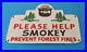 Vintage-Smokey-Bear-Porcelain-Forest-Fires-Service-Station-Pump-Plate-Sign-01-pj