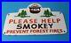 Vintage-Smokey-Bear-Porcelain-Forest-Fires-Service-Station-Pump-Plate-Sign-01-xlnv