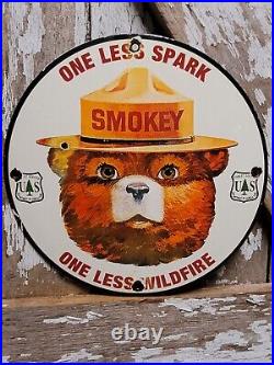 Smokey Bear Forest Service Woods Cabin Reading Sign Wall Clock | Off The Wall Clocks