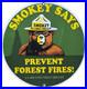 Vintage-Smokey-The-Bear-Porcelain-Sign-Forest-Fires-Gas-Oil-No-Smoking-Parks-01-gv