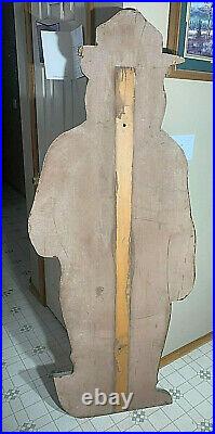 Vintage Smokey The Bear Sign Large Orginal Old Forestry Fire Fighting Sign Wood