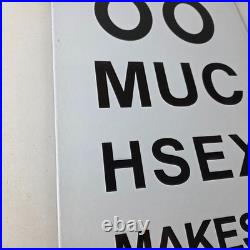 Vintage Snellen Chart Sign Eye Doctor Exam Man Cave Gas Porcelain Sex Sign