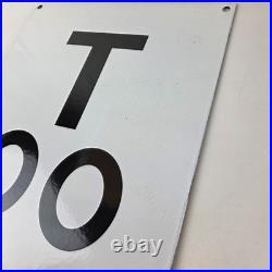 Vintage Snellen Chart Sign Eye Doctor Exam Man Cave Gas Porcelain Sex Sign