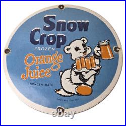 Vintage Snow Crop Sign Orange Juice Piggly Gas Oil Pump Sign Vintage Snow Crop Sign Orange Juice Piggly Gas Oil Pump Sign
