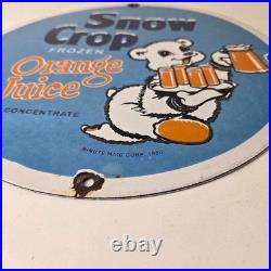 Vintage Snow Crop Sign Orange Juice Piggly Gas Oil Pump Sign Vintage Snow Crop Sign Orange Juice Piggly Gas Oil Pump Sign