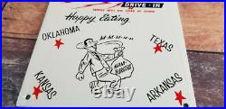 Vintage Sonic Drive In Porcelain Food Restaurant Burgers Service Store 9 Sign