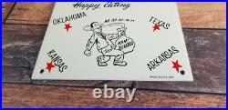 Vintage Sonic Drive In Porcelain Food Restaurant Burgers Service Store 9 Sign