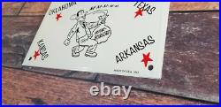 Vintage Sonic Drive In Porcelain Food Restaurant Burgers Service Store 9 Sign