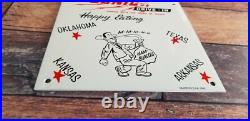 Vintage Sonic Drive In Porcelain Food Restaurant Burgers Service Store 9 Sign