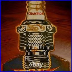 Vintage Spark Plug Porcelain Sign Bosch AC Delco Firestone Gas Oil 10 X 5 USA