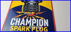 Vintage Spark Plugs Sign Automotive Garage Shop Mechanic Gas Pump Plate Sign