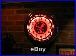 Vintage Spinner Neon clock Wurlitzer Jukebox Neon Clock sales Chicago, IL