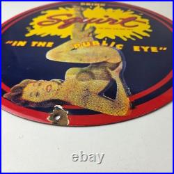 Vintage Squirt Porcelain Sign Soda Beverage Drink Gas Station Ad Sign