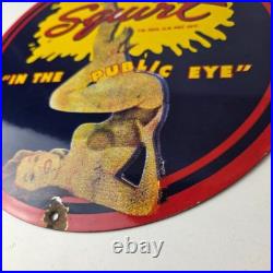 Vintage Squirt Porcelain Sign Soda Beverage Drink Gas Station Ad Sign