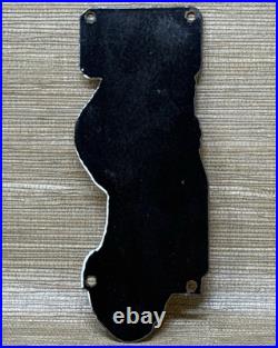 Vintage Squirt Soda Boy Embossed Die Cut Metal Advertising Sign Gas Oil Cola