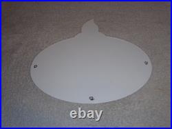 Vintage Standard Gas Torch & Flame 11 3/4 Porcelain Metal Gasoline & Oil Sign