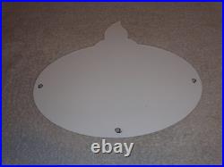 Vintage Standard Gas Torch & Flame 11 3/4 Porcelain Metal Gasoline & Oil Sign