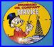 Vintage-Standard-Gasoline-Porcelain-Scrooge-Walt-Disney-Service-Gas-Pump-Sign-01-jjuf