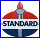 Vintage-Standard-Gasoline-Porcelain-Sign-Service-Station-American-Oil-Torch-Gas-01-bcc