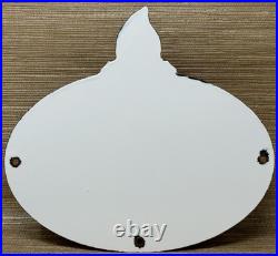 Vintage Standard Gasoline Porcelain Sign Service Station American Oil Torch Gas