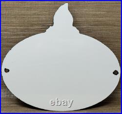 Vintage Standard Gasoline Porcelain Sign Service Station American Oil Torch Gas