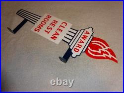 Vintage Standard Gasoline Torch Clean Restroom 2' Huge Metal Award Bathroom Sign