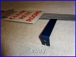Vintage Standard Gasoline Torch Clean Restroom 2' Huge Metal Award Bathroom Sign