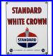 Vintage-Standard-White-Crown-Gasoline-Porcelain-Sign-American-Oil-Torch-Gas-01-qow