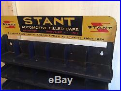 Vintage Stant Automotive Filler Caps Advertising Metal Display Gas Station