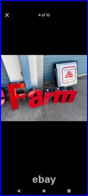 Vintage State Farm Insurance channel letters sign 9ft long 18 12 letters