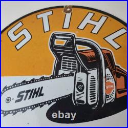 Vintage Stihl Chainsaw Sign Porcelain Hardware Store Display Best Saw Gas Sign Vintage Stihl Chainsaw Sign Porcelain Hardware Store Display Best Saw Gas Sign