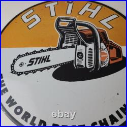 Vintage Stihl Chainsaw Sign Porcelain Hardware Store Display Best Saw Gas Sign Vintage Stihl Chainsaw Sign Porcelain Hardware Store Display Best Saw Gas Sign