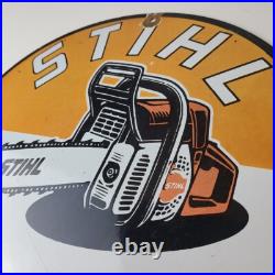 Vintage Stihl Chainsaw Sign Porcelain Hardware Store Display Best Saw Gas Sign Vintage Stihl Chainsaw Sign Porcelain Hardware Store Display Best Saw Gas Sign