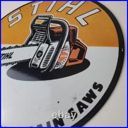 Vintage Stihl Chainsaw Sign Porcelain Hardware Store Display Best Saw Gas Sign Vintage Stihl Chainsaw Sign Porcelain Hardware Store Display Best Saw Gas Sign