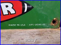 Vintage Stinker Porcelain Sign 1953 Idaho Gas For Less Skunk Gasoline Station