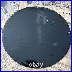 Vintage Stinker Stations Gasoline Fearless Farris 12 Inch Porcelain Enamel Sign