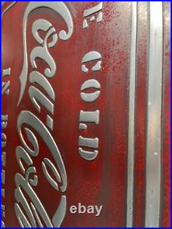Vintage Style Coca Cola Metal Sign Handmade Garage Art Vintage Style Coca Cola Metal Sign Handmade Garage Art